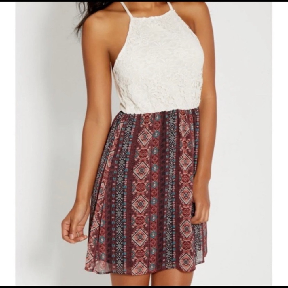 Maurice’s Lace Western Print Dress
